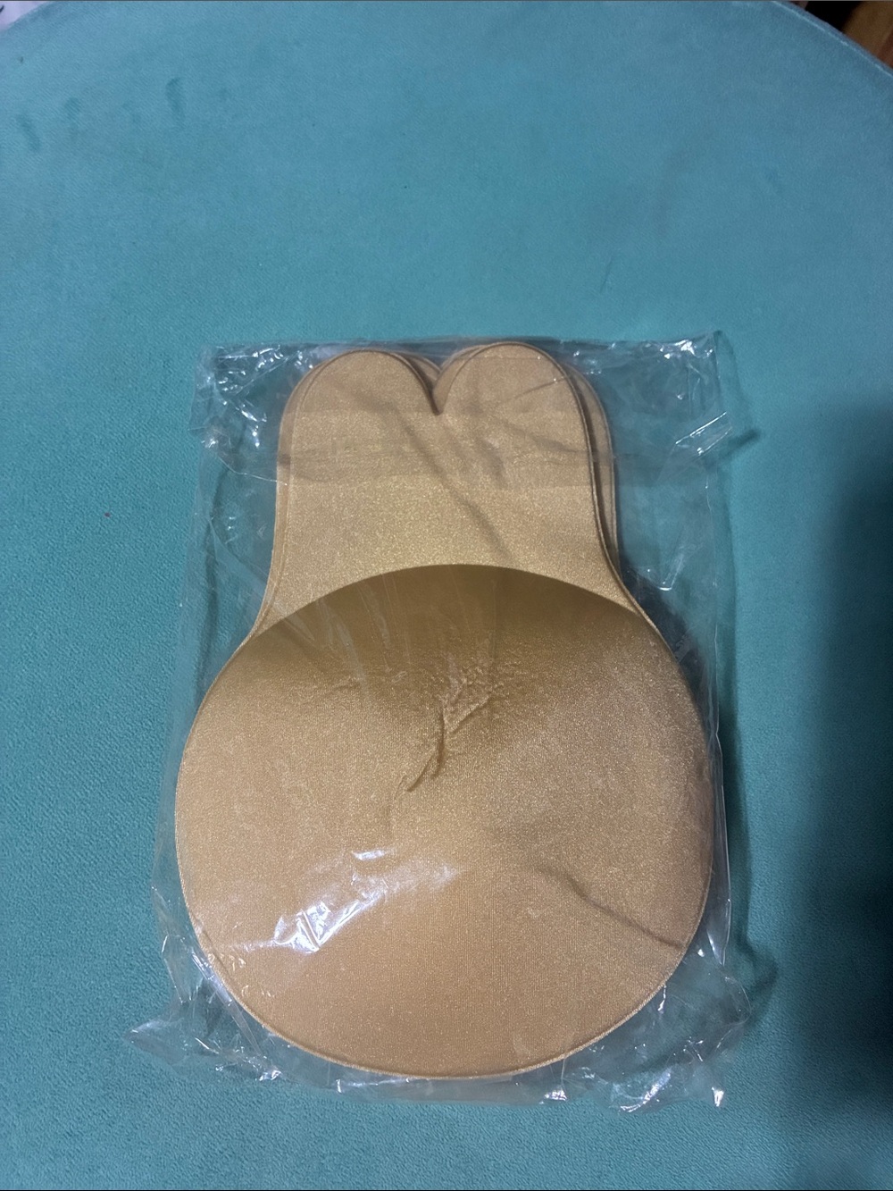 Source Unknown Gold Adhesive Backless Adhesive Bra